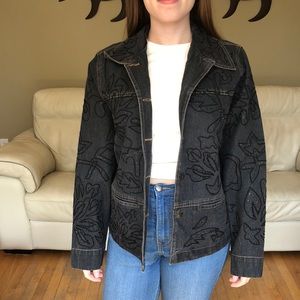 Coldwater Creek black jean jacket
